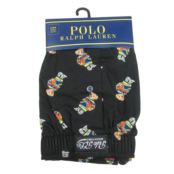 Polo Ralph Lauren Other - Polo Ralph Lauren Basketball Bear Boxer Briefs Men's Size Large Black NEW FL404S